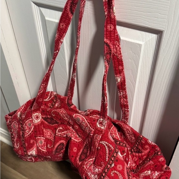 Vera Bradley Red Paisley Quilted Tote - Picture 3 of 3